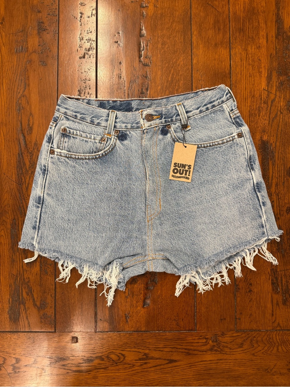 Levi’s Upcycled High Rise Cutoff Denim Shorts | Size 28